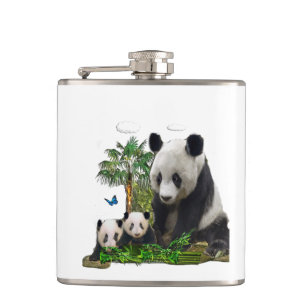 Panda-Bärenkunst Flachmann
