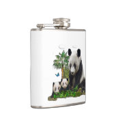 Panda-Bärenkunst Flachmann (Rechts)