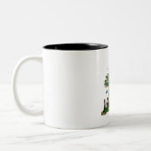 Panda-Bärenkunst Zweifarbige Tasse (Links)