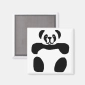 Panda-Bärenmagnet Magnet (Vorderseite/Rückseite)