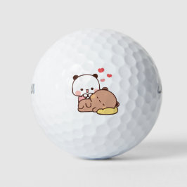 Panda Bärenpaar, Niedliche Bubu und Dudu-Schläger Golfball