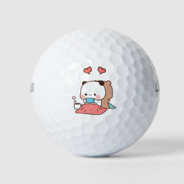 Panda Bärenpaar, Niedliche Bubu und Dudu-Schläger Golfball