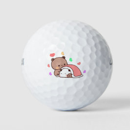 Panda Bärenpaar, Niedliche Bubu und Dudu-Schläger Golfball