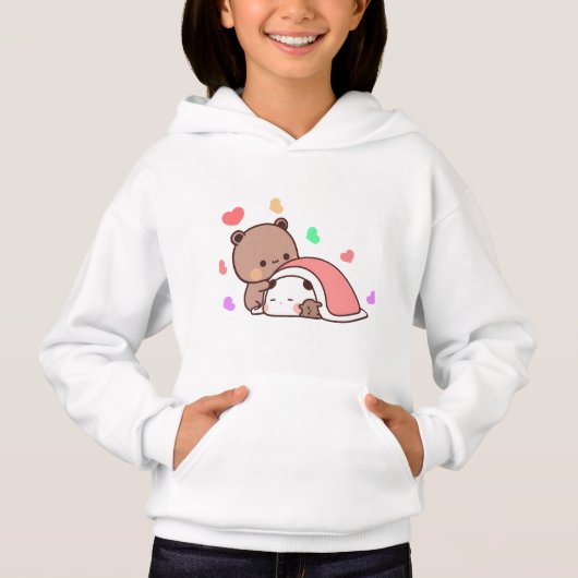 Panda Bärenpaar, Niedliche Bubu und Dudu-Schläger  Hoodie (Vorderseite)