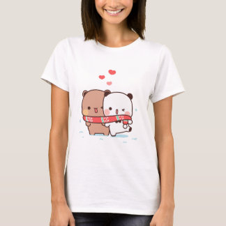 Panda Bärenpaar, Niedliche Bubu und Dudu-Schläger T-Shirt