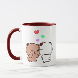 Panda Bärenpaar, Niedliche Bubu und Dudu-Schläger Tasse