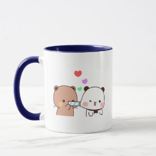 Panda Bärenpaar, Niedliche Bubu und Dudu-Schläger Tasse