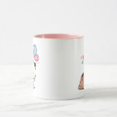 Panda Bärenpaar, Niedliche Bubu und Dudu-Schläger  Tasse (Zentrum)