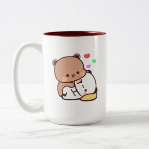 Panda Bärenpaar, Niedliche Bubu und Dudu-Schläger Zweifarbige Tasse