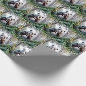 Panda Bärenpaare in Herzform Geschenkpapier (Ecke)