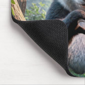 Panda Bärenpaare in Herzform Mousepad (Ecke)