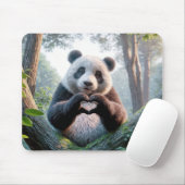 Panda Bärenpaare in Herzform Mousepad (Mit Mouse)