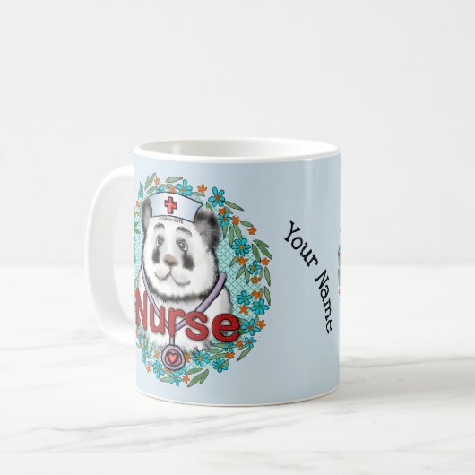 Panda Bärenschwester Kaffeetasse (Vorderseite Links)
