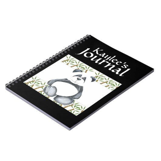 Panda-Bärn-Bild Notizblock (Linke Seite)