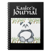 Panda-Bärn-Bild Notizblock (Vorderseite)