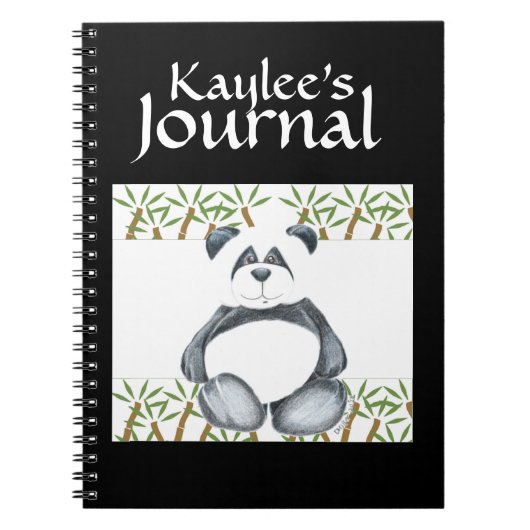 Panda-Bärn-Bild Notizblock (Vorderseite)