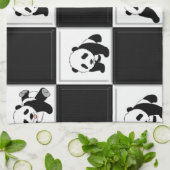 Panda-Bärn-Entwurf Küchentuch (Gefaltet)