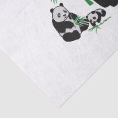Panda-Bärn-Familie Seidenpapier (Ausschnitt)