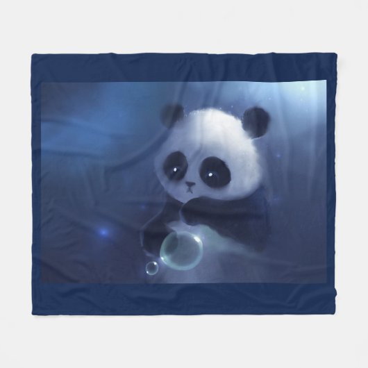 Panda-Bärn-Fleece-Decke Fleecedecke (Vorderseite (Horizontal))