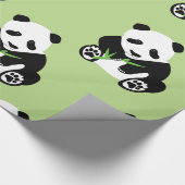 Panda-Bärn-glattes Packpapier (Ecke)
