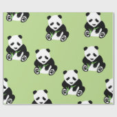Panda-Bärn-glattes Packpapier (Flach)