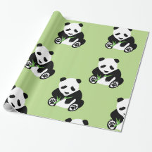 Panda-Bärn-glattes Packpapier