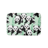 Panda-Bärn-Grafik-Muster Badematte (Vorderseite)