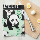 Panda-Bärn-Grafik personifizieren Küchentuch (Viertel Falte)