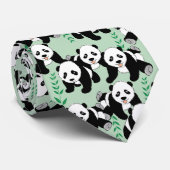 Panda-Bärn-Grafikdesign Krawatte (Gerollt)