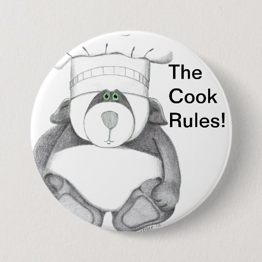 Panda-Bärn-Kochs-Bild Button (Vorderseite)