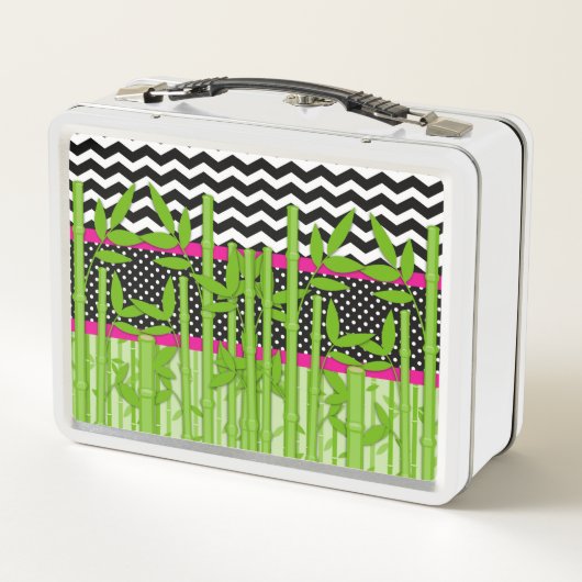 Panda-Bärn-kundenspezifischer personalisierter Metall Lunch Box (Rückseite)