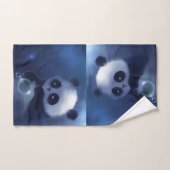 Panda-Bärn-Kunst-Badezimmer-Tuch-Set Badhandtuch Set (Handtuch)