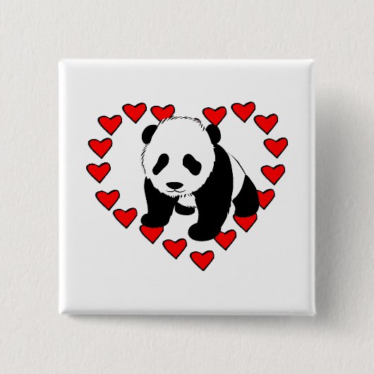 Panda-Bärn-Liebe Button (Vorderseite)