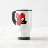 Panda-Bärn-Liebe Reisebecher (Vorderseite Links)