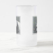 Panda-Bärn-mattierte Bier-Tasse Mattglas Bierglas (Mittel)