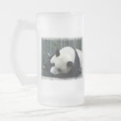 Panda-Bärn-mattierte Bier-Tasse Mattglas Bierglas (Links)