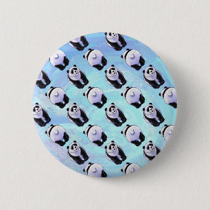 Panda-Bärn-Muster Button