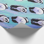 Panda-Bärn-Muster Geschenkpapier (Ecke)