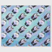 Panda-Bärn-Muster Geschenkpapier (Flach)