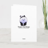 Panda-Bärn-Party danken Ihnen zu kardieren Dankeskarte (Rückseite)