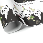 Panda-Bärn-Party durch Kindred-Entwurf Geschenkpapier (Rolleneckpunkt)