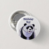 Panda-Bärn-Party-Mitte Button (Vorne & Hinten)