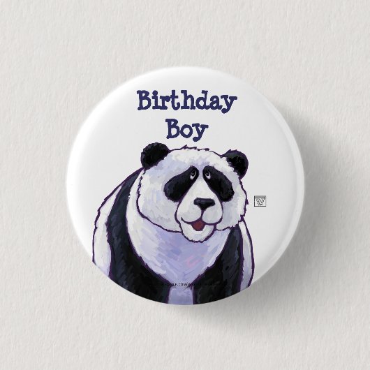 Panda-Bärn-Party-Mitte Button (Vorderseite)