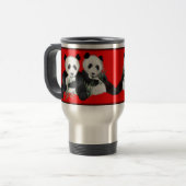Panda-Bärn-Reise-Tasse Reisebecher (Vorderseite Links)