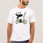 Panda-Bärn-Reitbambus-Fahrrad T-Shirt (Vorderseite)