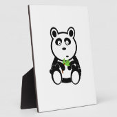 Panda-Bärn-Schwarz-weiße Schicksals-Geschenke Fotoplatte (Seite)