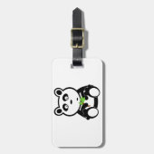 Panda-Bärn-Schwarz-weiße Schicksals-Geschenke Gepäckanhänger (Vorderseite vertikal)