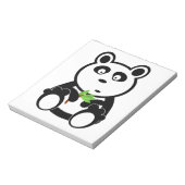 Panda-Bärn-Schwarz-weiße Schicksals-Geschenke Notizblock (Rotiert)