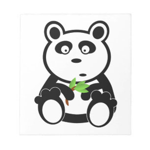 Panda-Bärn-Schwarz-weiße Schicksals-Geschenke Notizblock