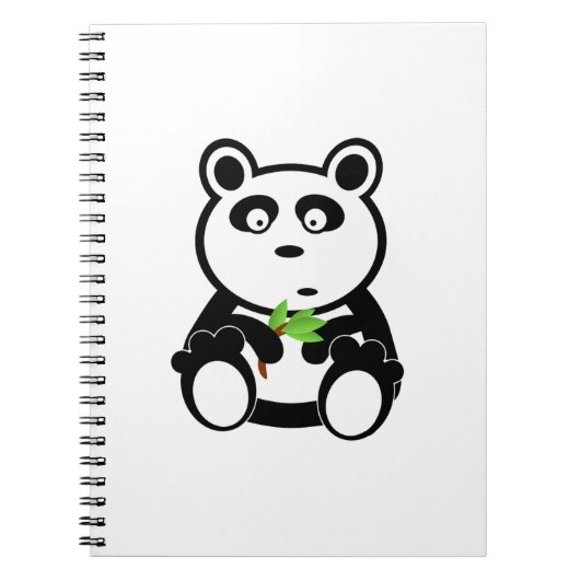 Panda-Bärn-Schwarz-weiße Schicksals-Geschenke Notizblock (Vorderseite)